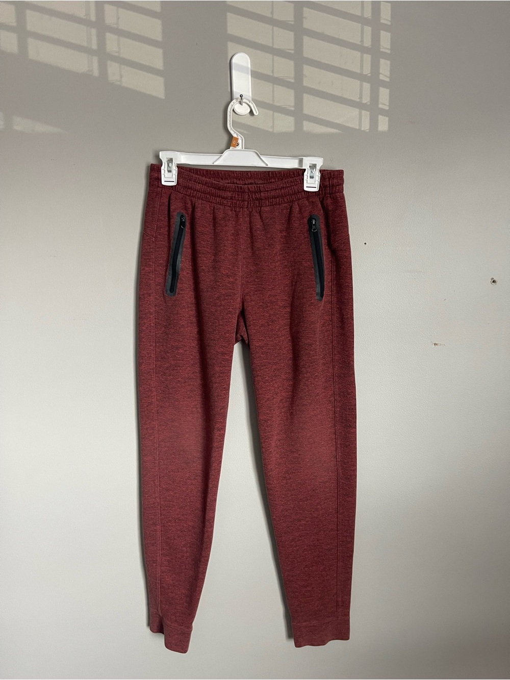 OLD NAVY Heather Rust Red Performance Fleece Jogger Sweatpants Sz S